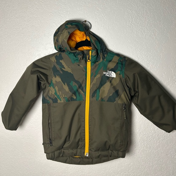 The North Face Other - The North Face Green and Yellow Camouflage Jacket